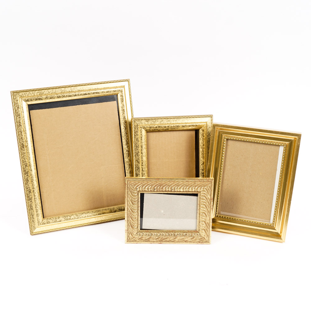 Small Gold-Tone Picture Frames