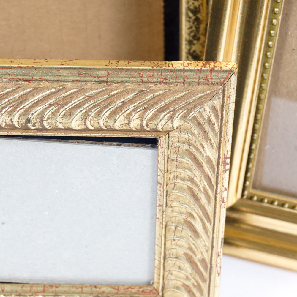Small Gold-Tone Picture Frames