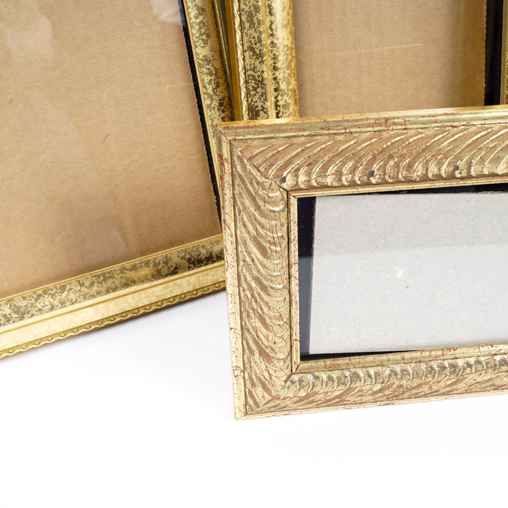 Small Gold-Tone Picture Frames