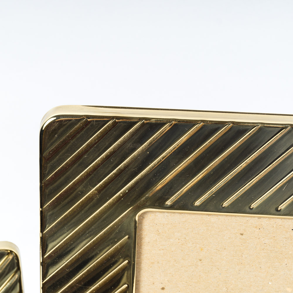 Collection of Brass Tone Picture Frames