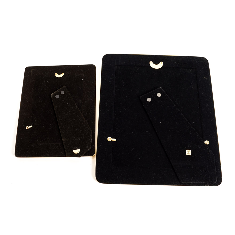 Collection of Brass Tone Picture Frames