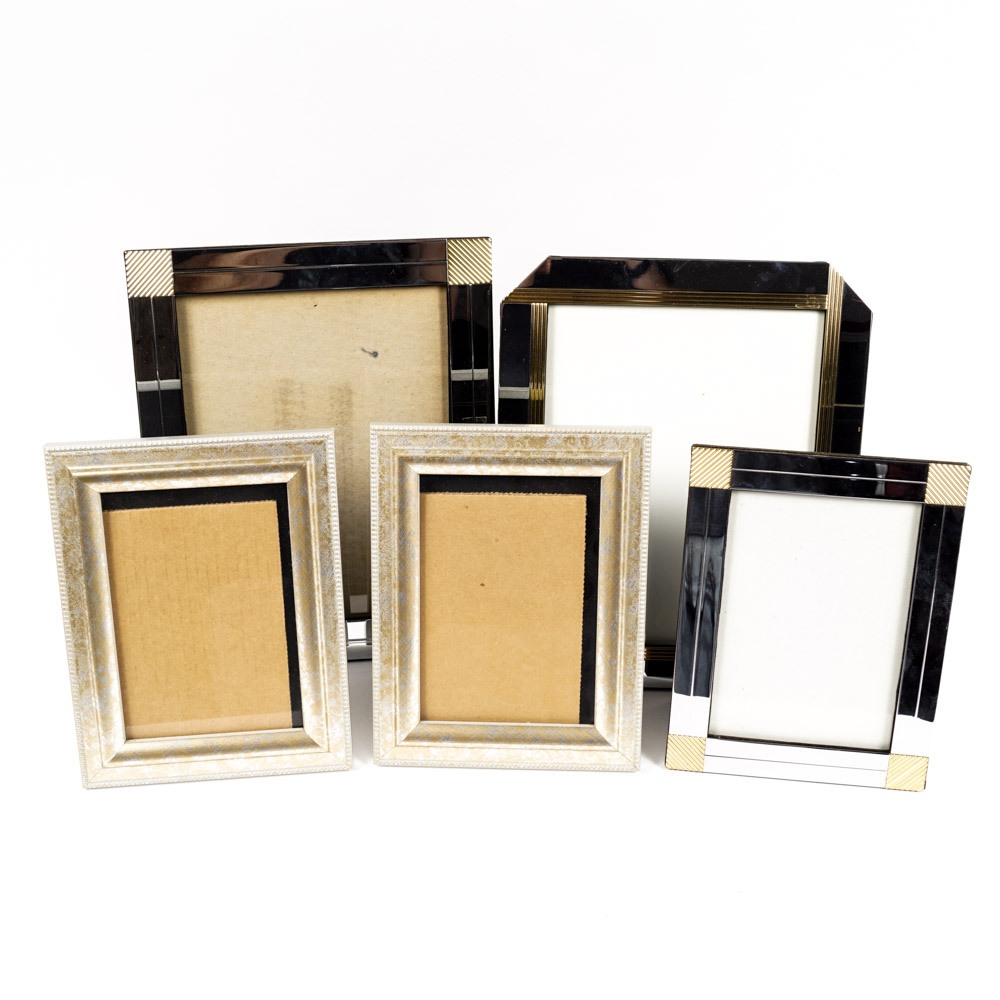 Collection of Silver-Tone Picture Frames
