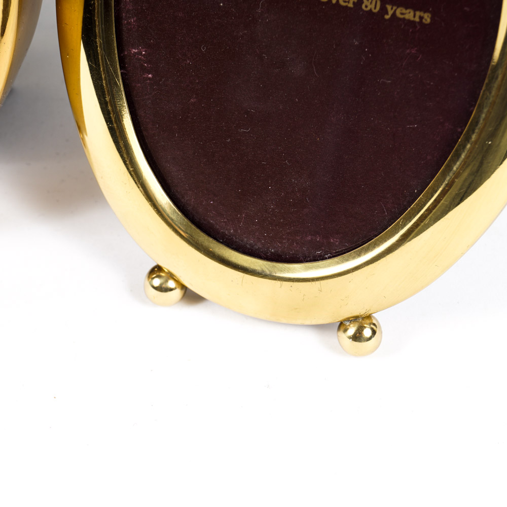 Collection of Gold Tone Metal Picture Frames