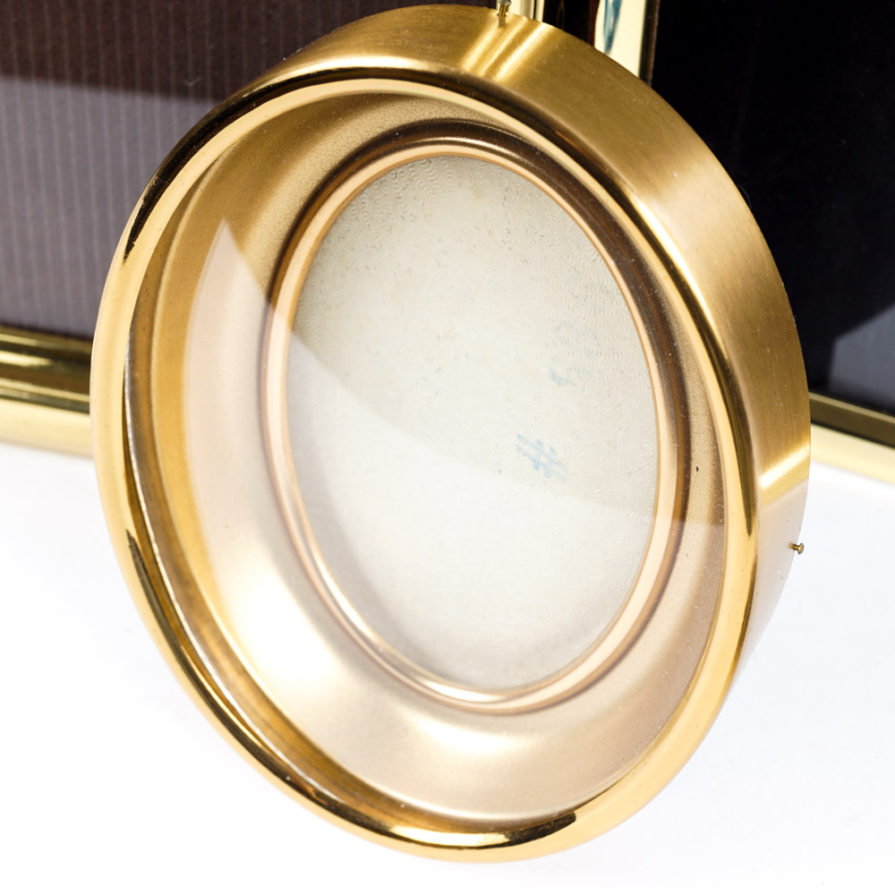 Collection of Gold Tone Metal Picture Frames