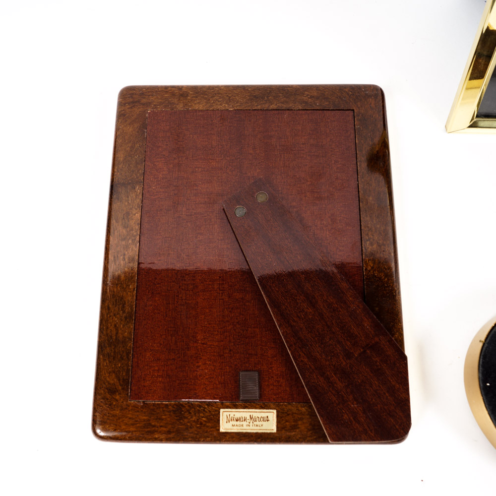 Collection of Gold Tone Metal Picture Frames