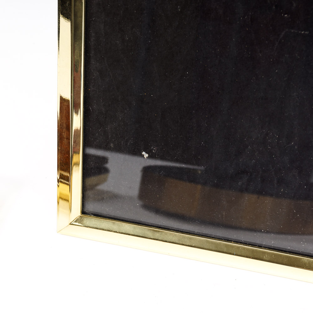 Collection of Gold Tone Metal Picture Frames