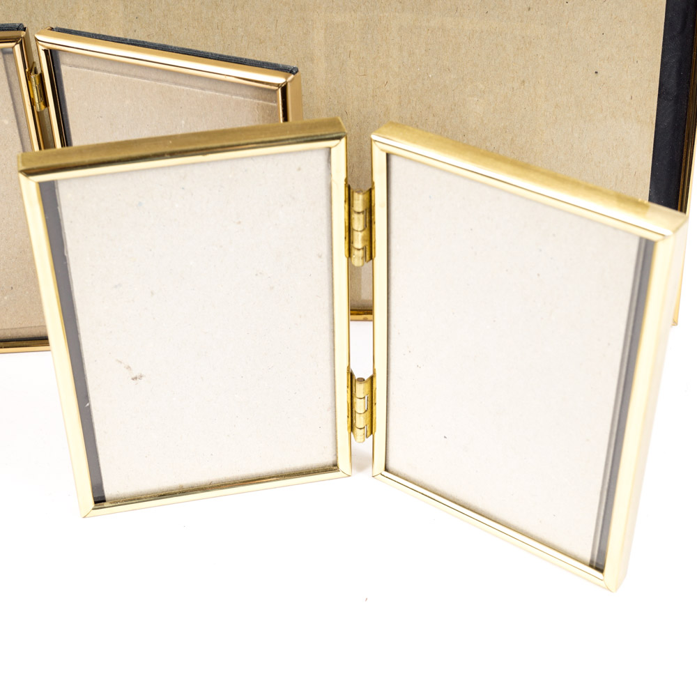 Collection of Brass Picture Frames
