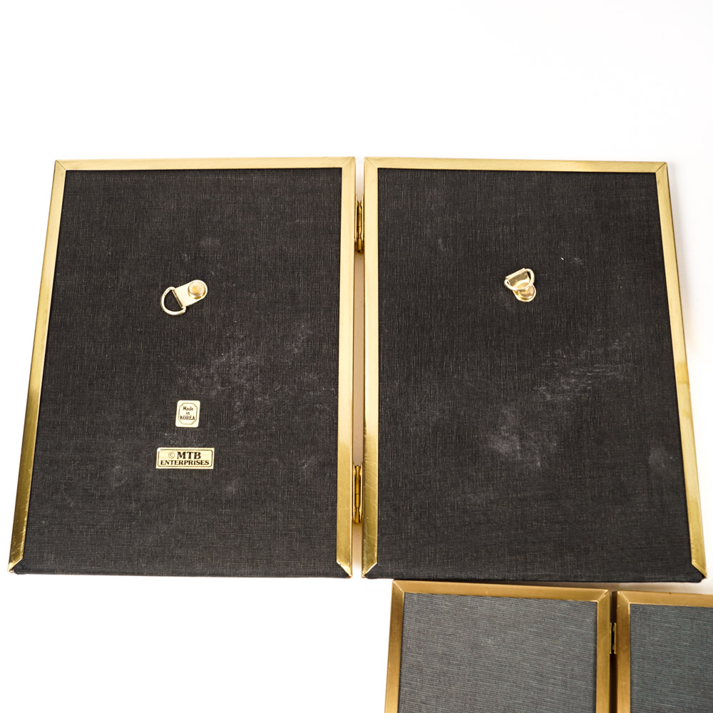 Collection of Brass Picture Frames