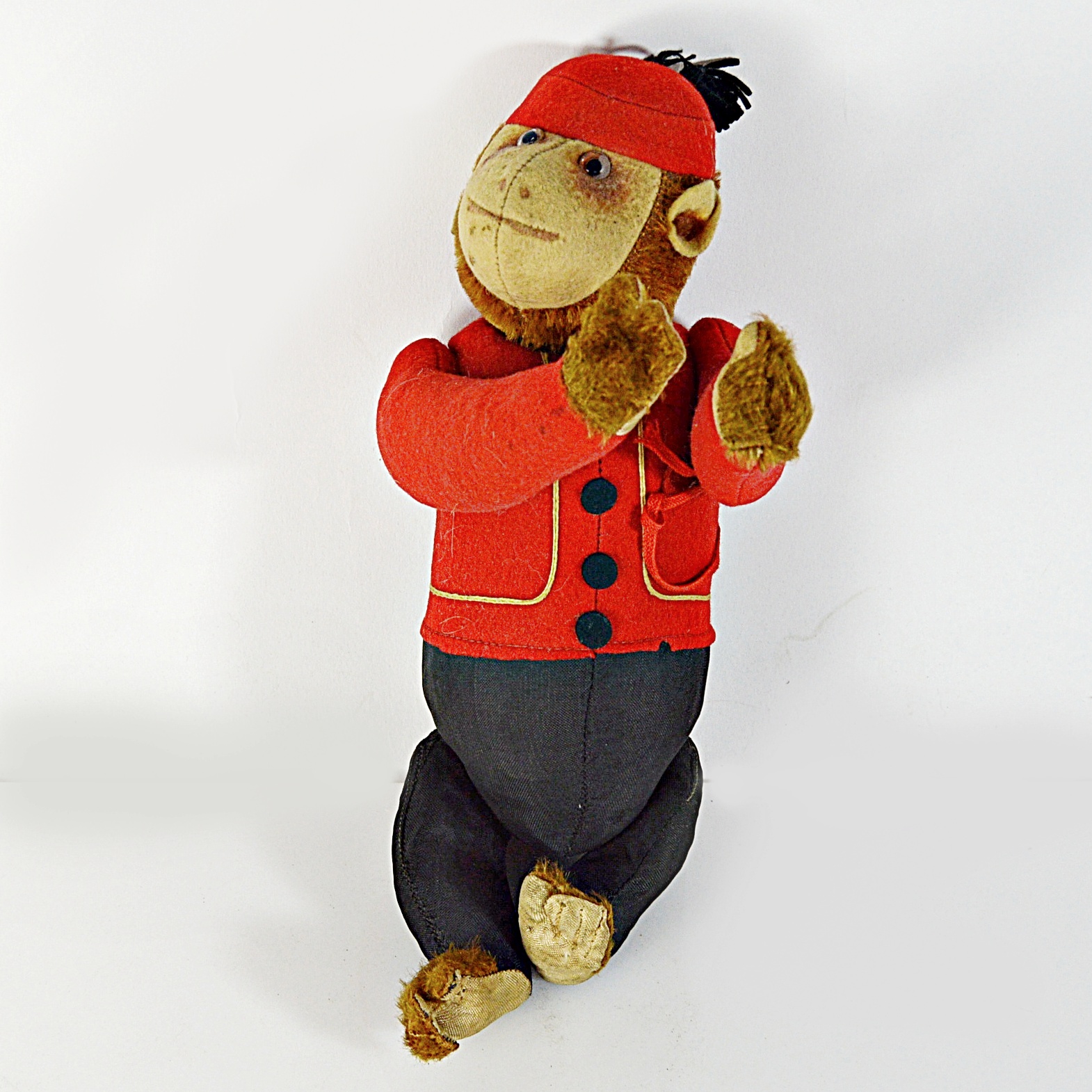 Vintage Mohair and Felt Chimp Doll