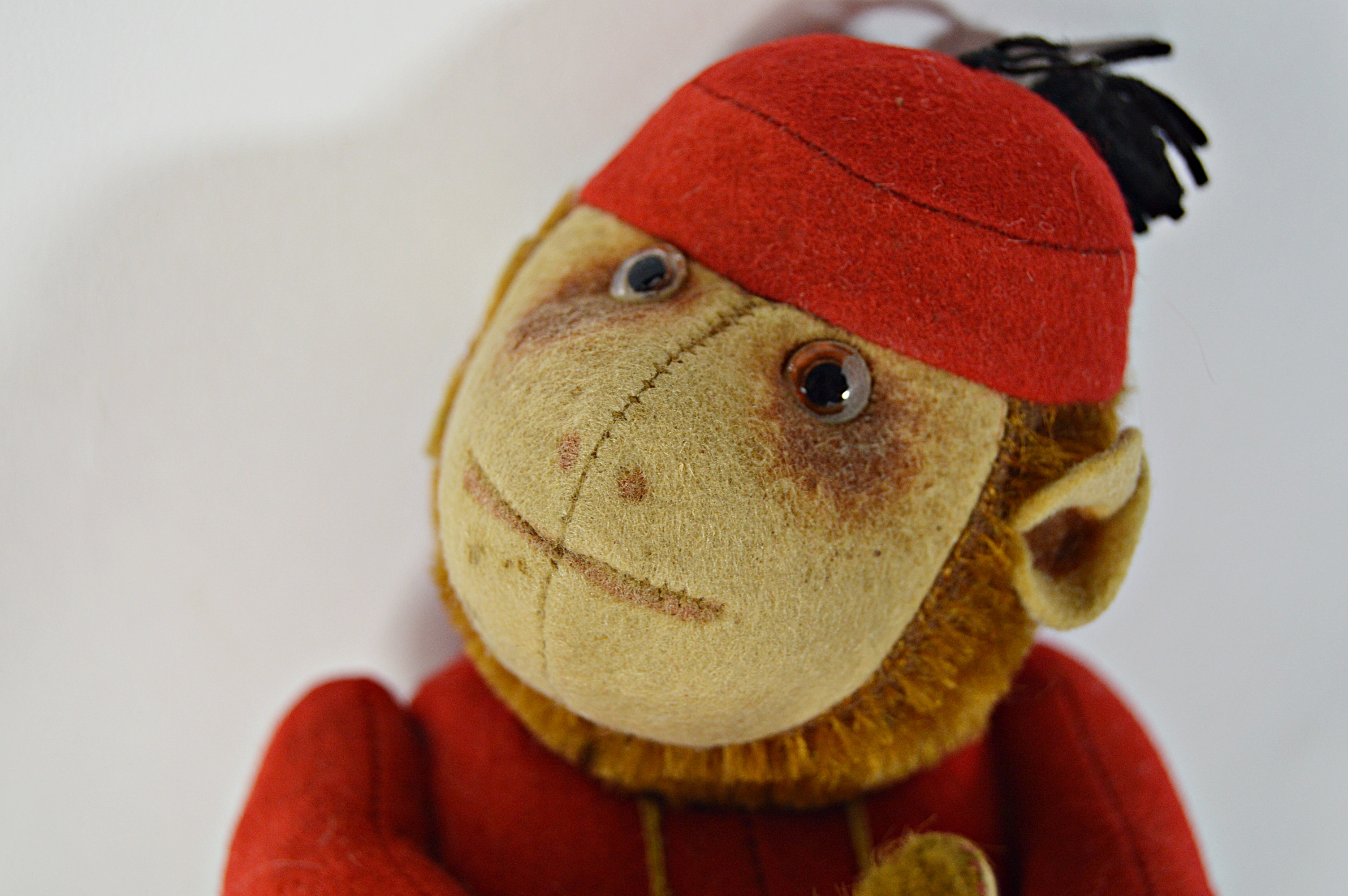 Vintage Mohair and Felt Chimp Doll