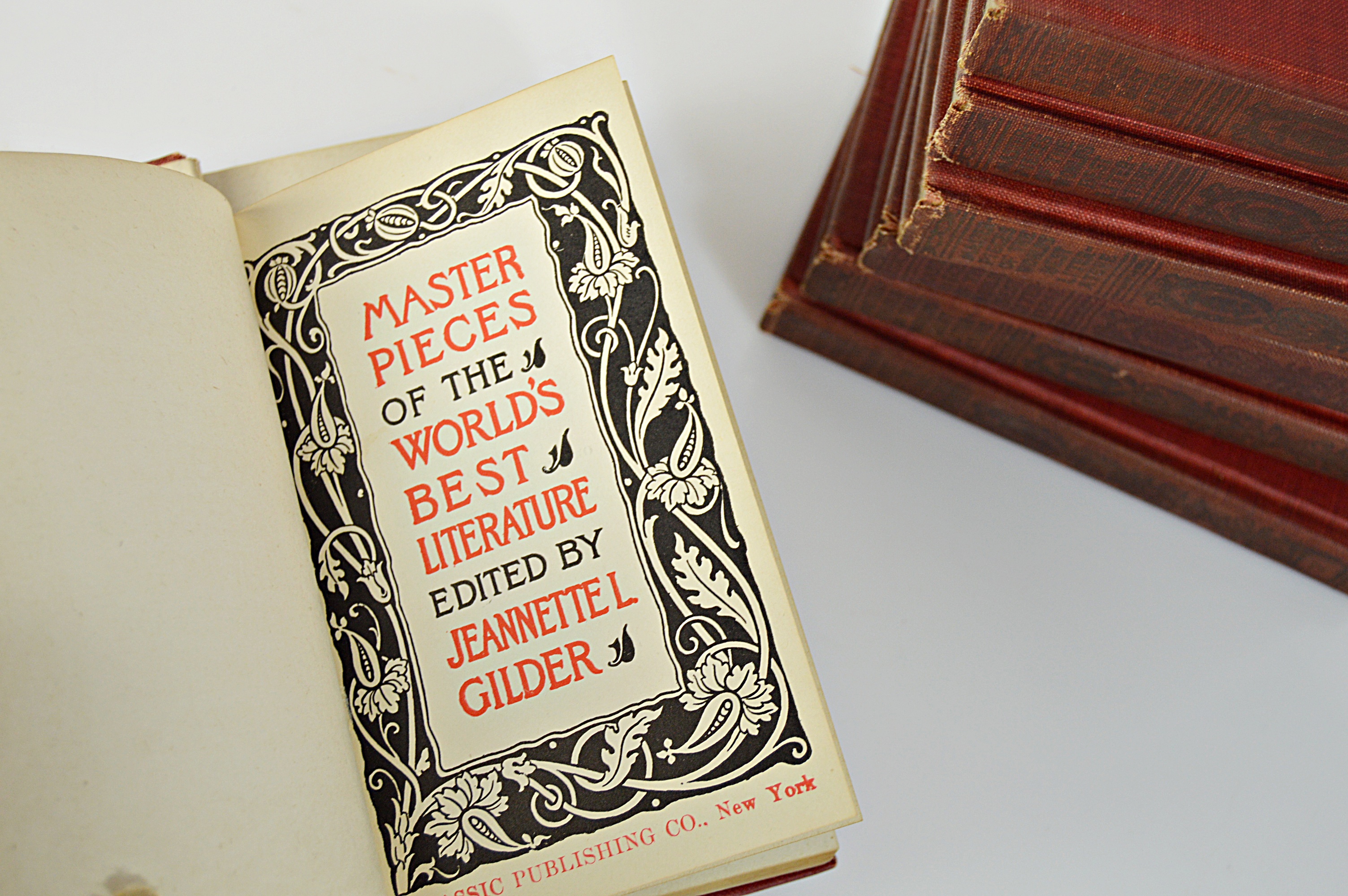Set of 1910 "Masterpieces of The World's Best Literature"