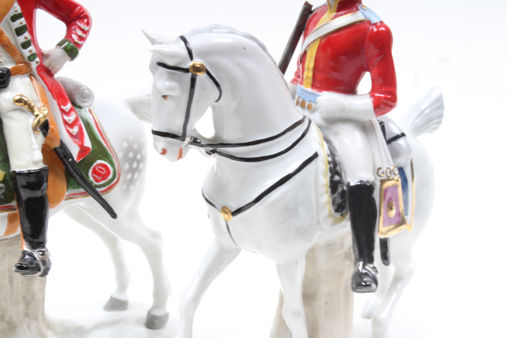 Sitzendorf Soldiers on Horseback