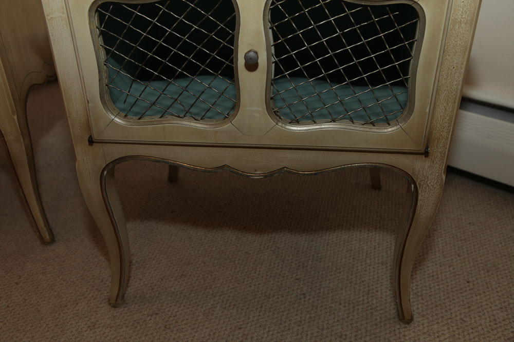 Vintage Provincial Style Nightstands by Hale