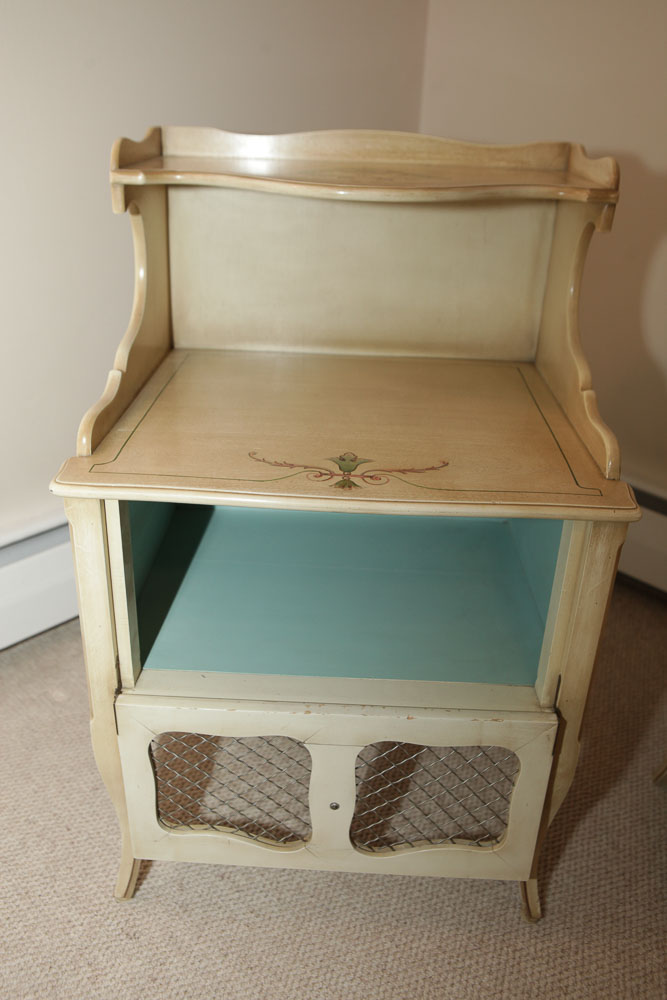 Vintage Provincial Style Nightstands by Hale