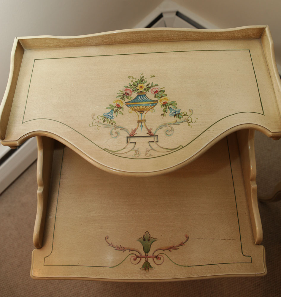 Vintage Provincial Style Nightstands by Hale