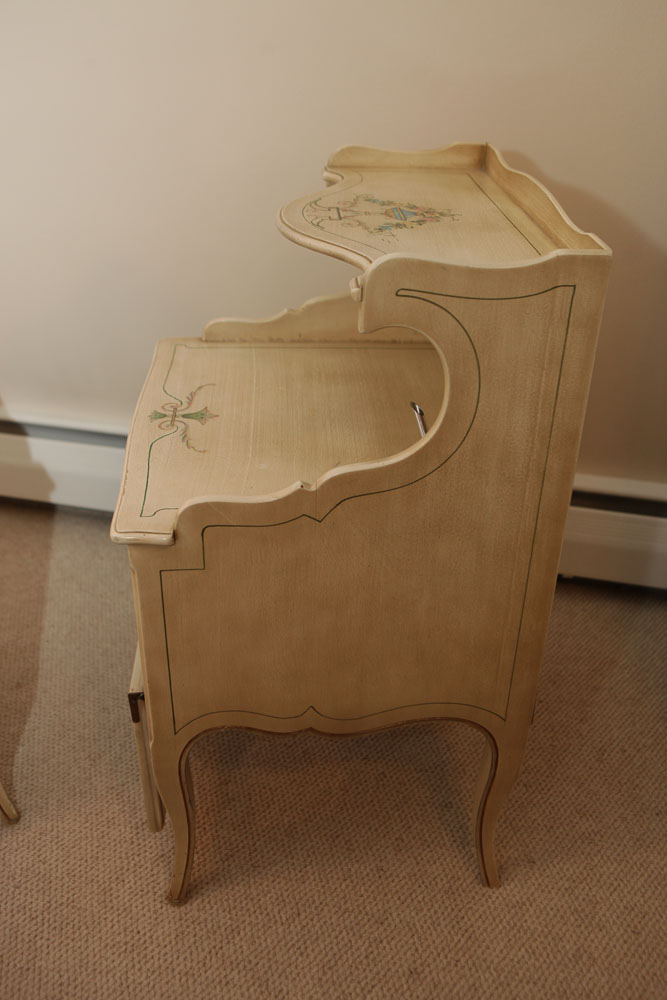 Vintage Provincial Style Nightstands by Hale