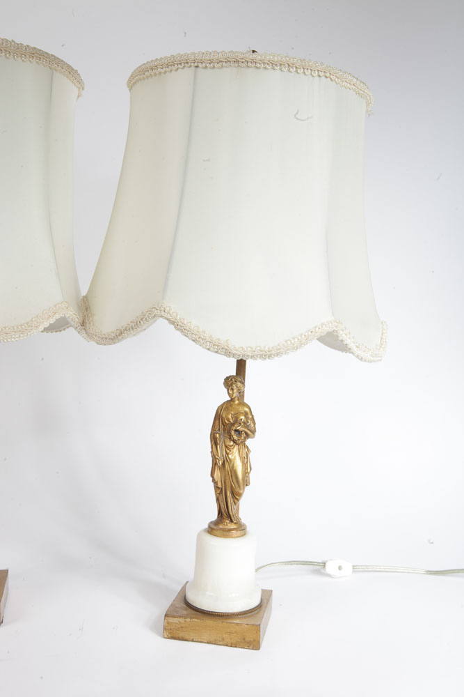 Pair of Neo-Classical Style Figural Table Lamps