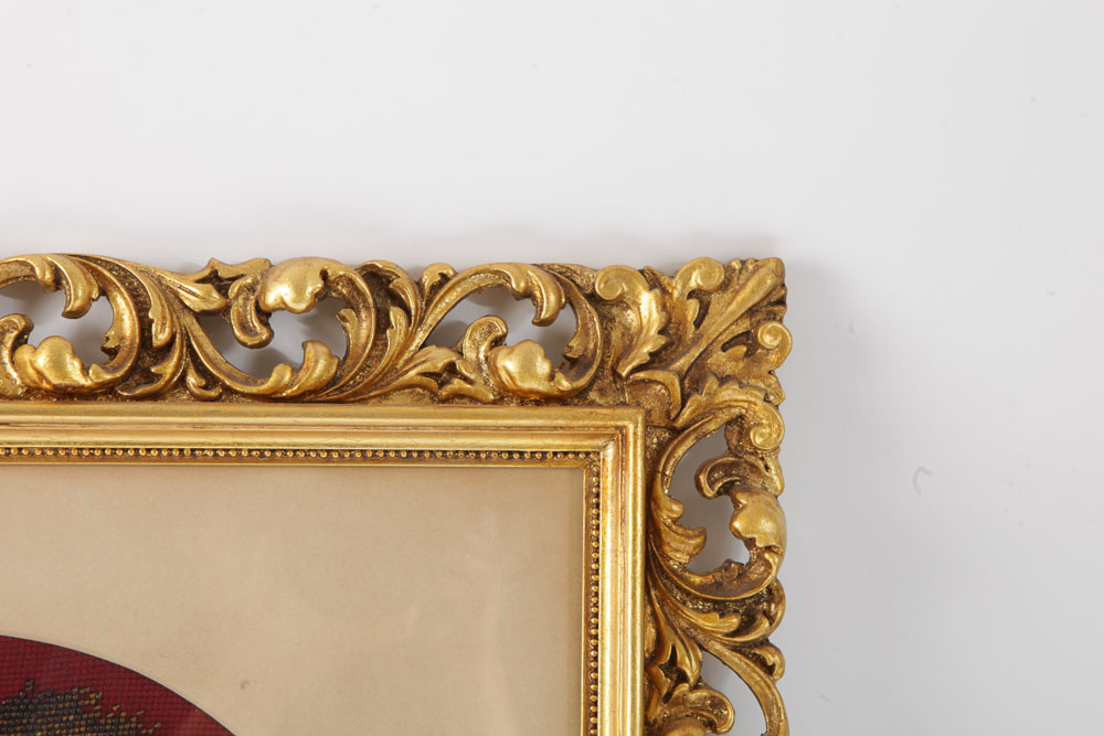 Beaded Embroidery Portrait of Spaniel Dog