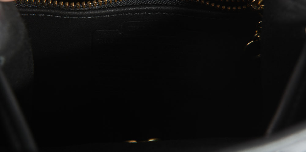 Coach Black Leather Backpack