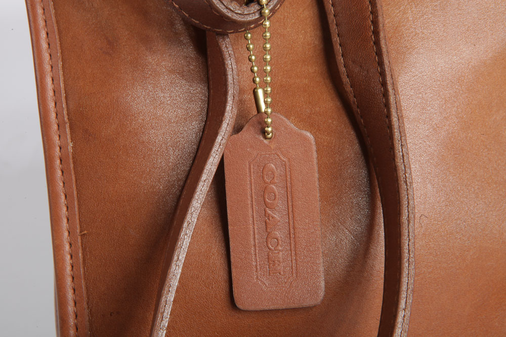 Coach Brown Leather Backpack