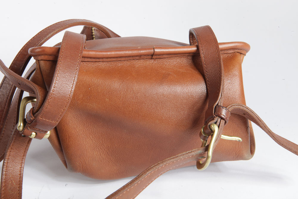 Coach Brown Leather Backpack