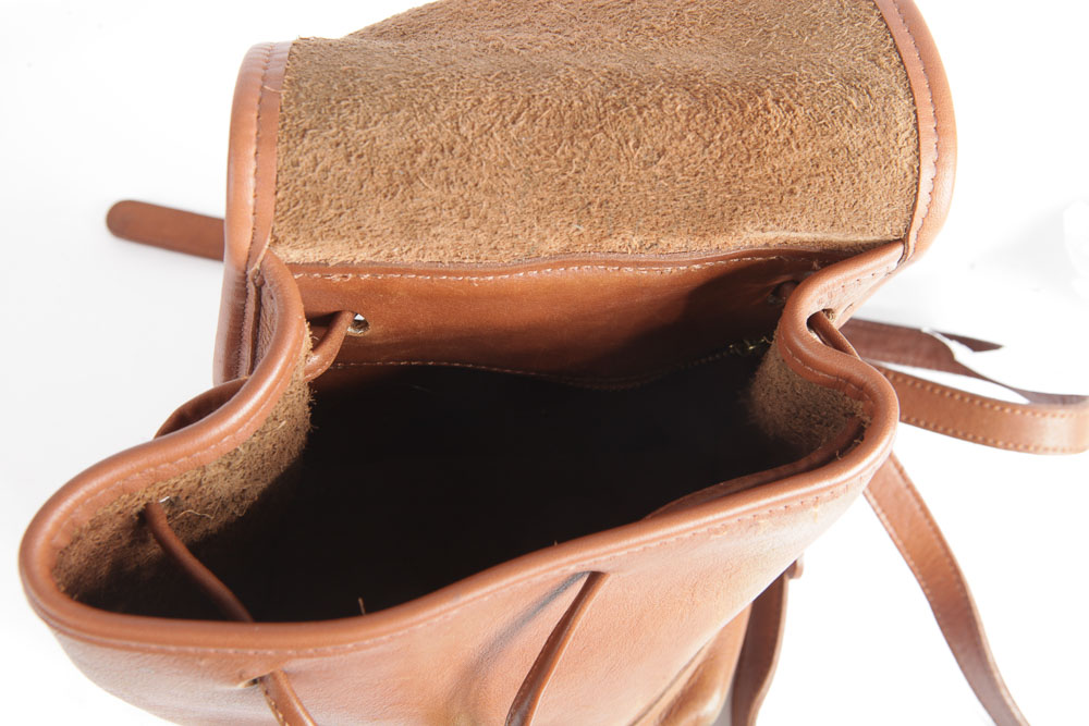 Coach Brown Leather Backpack