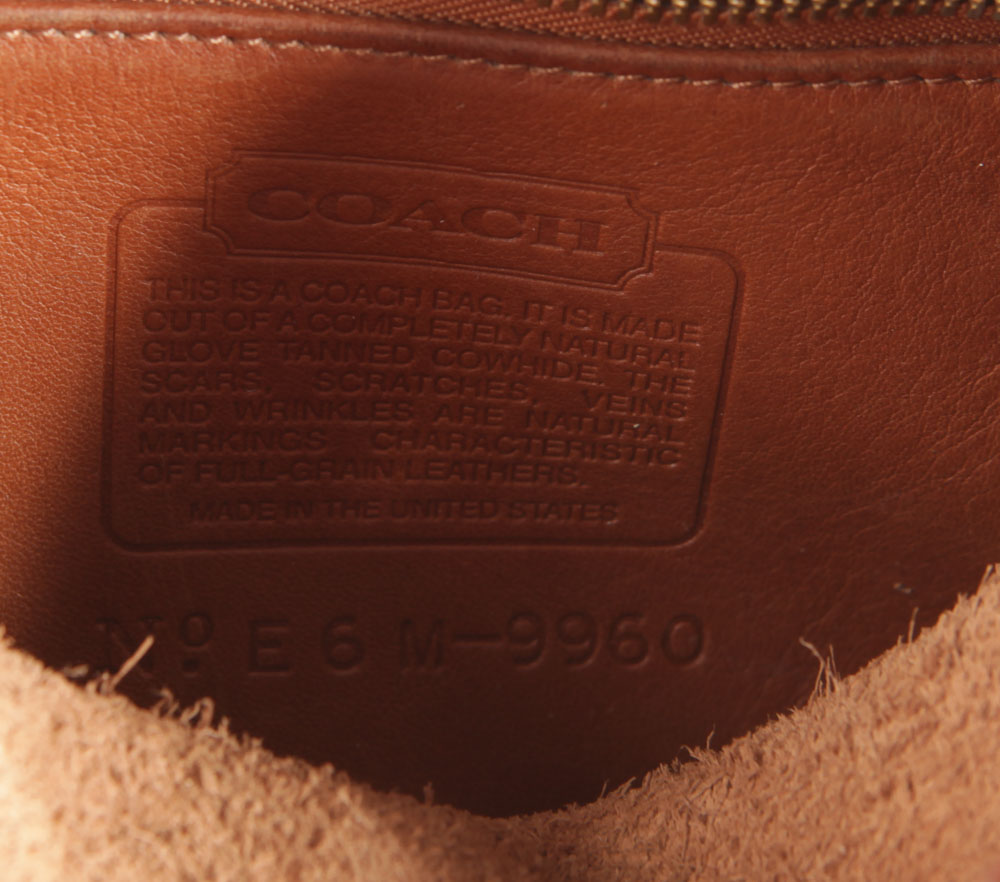 Coach Brown Leather Backpack