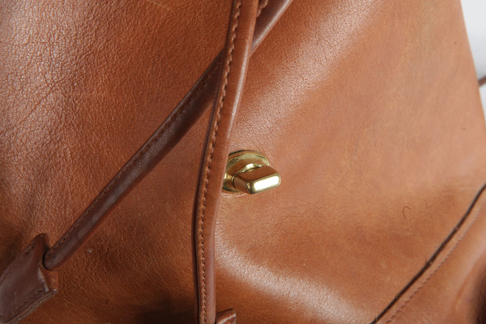 Coach Brown Leather Backpack