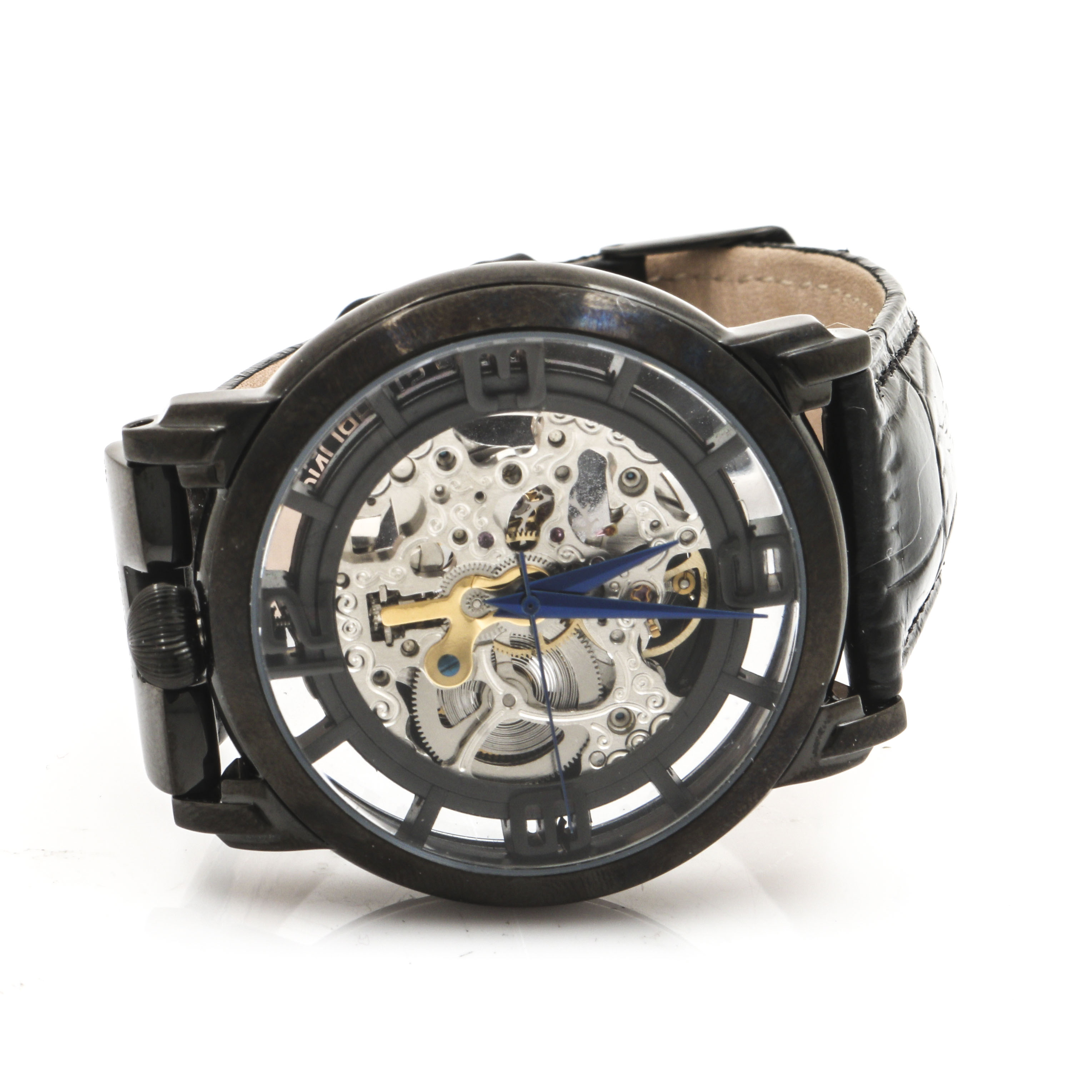 Stuhrling Stainless Steel Skeleton Watch