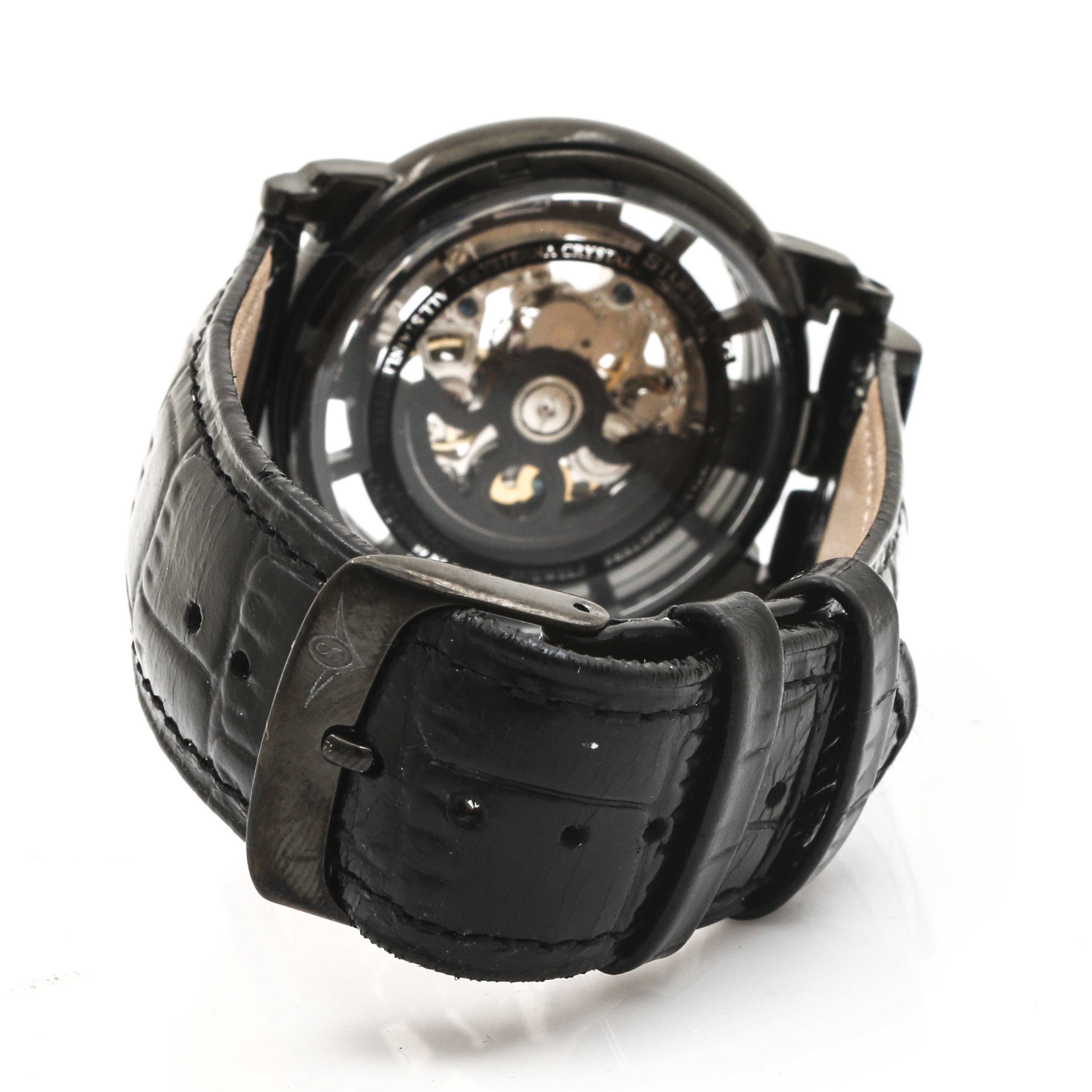 Stuhrling Stainless Steel Skeleton Watch