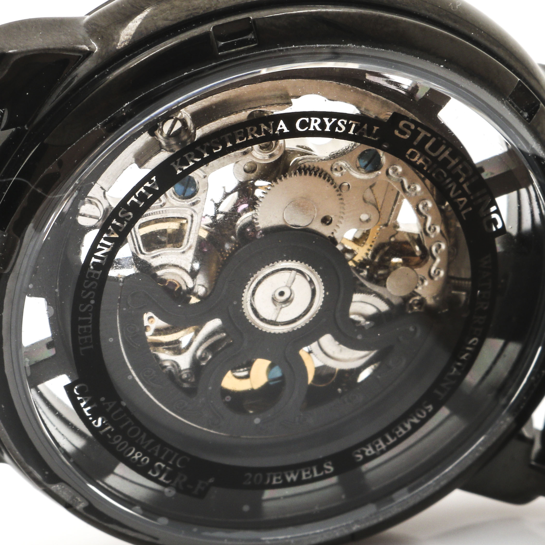 Stuhrling Stainless Steel Skeleton Watch