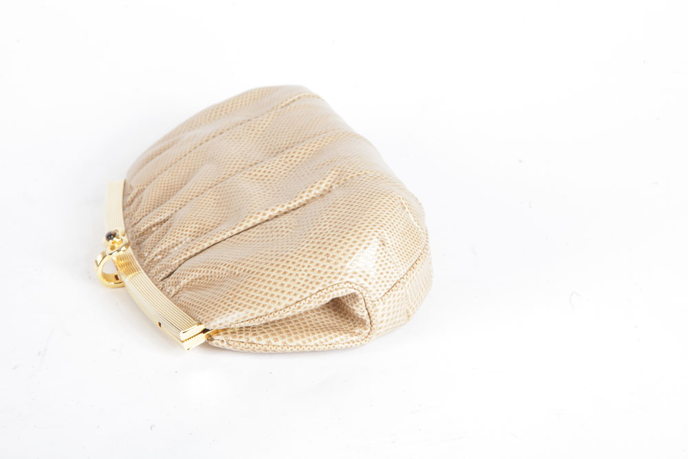 Judith Lieber Snakeskin Clutch Purses