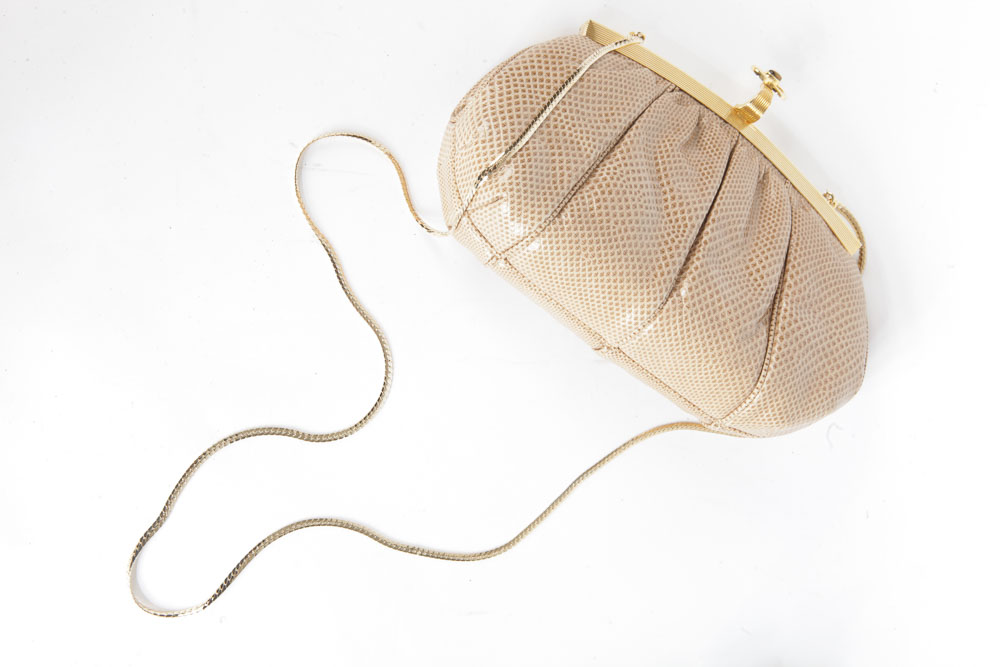 Judith Lieber Snakeskin Clutch Purses