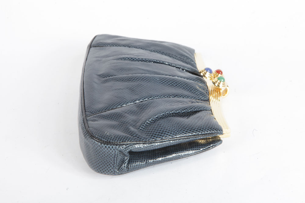 Judith Lieber Snakeskin Clutch Purses