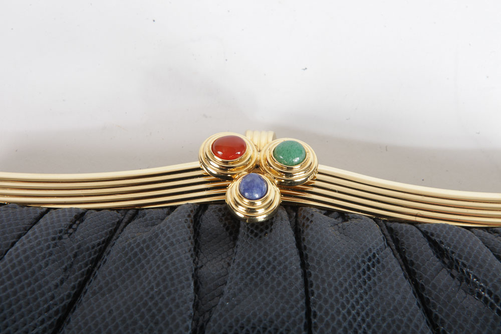 Judith Lieber Snakeskin Clutch Purses