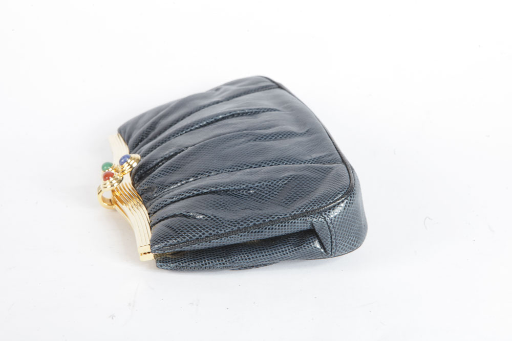 Judith Lieber Snakeskin Clutch Purses