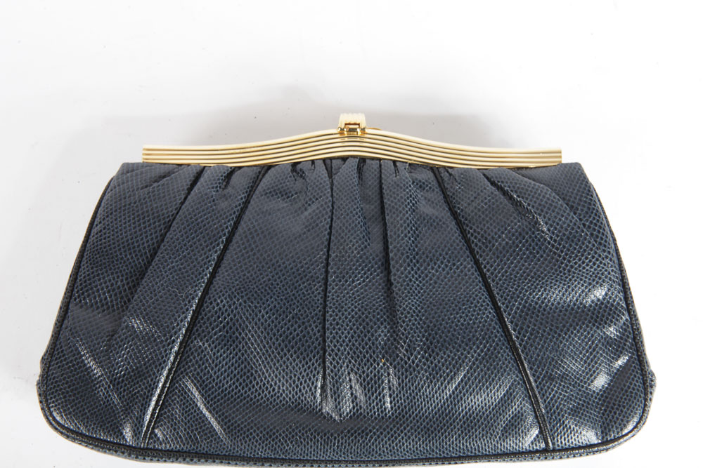 Judith Lieber Snakeskin Clutch Purses