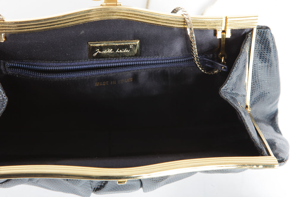 Judith Lieber Snakeskin Clutch Purses