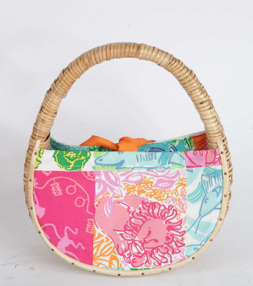 Pair of Basket Purses Including Lilly Pulitzer