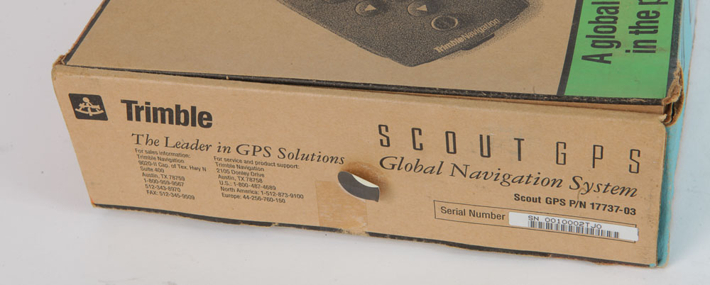 Trimble Navigation Scout GPS and Vintage Flashlight