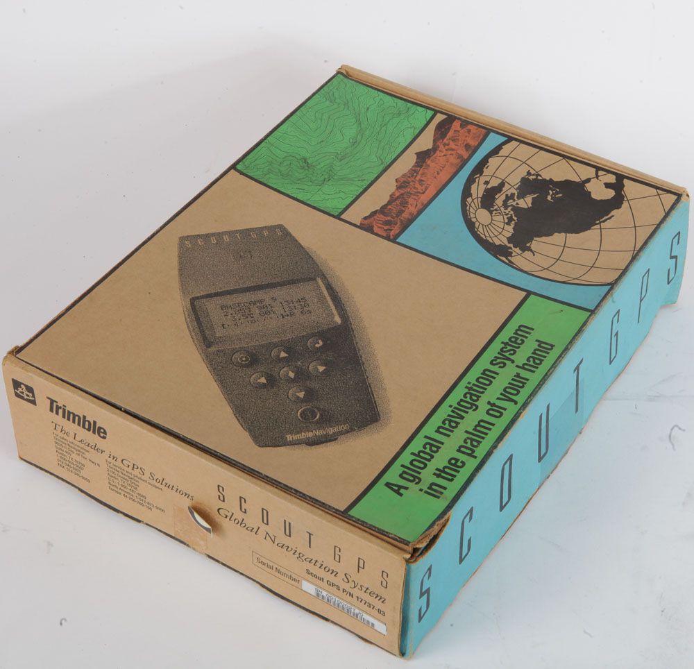 Trimble Navigation Scout GPS and Vintage Flashlight