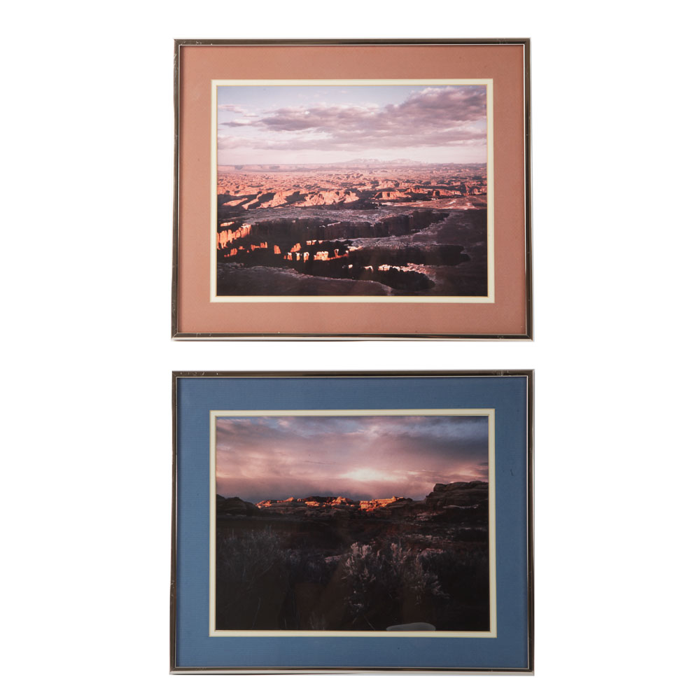 Color Photographs of Canyon Scenes
