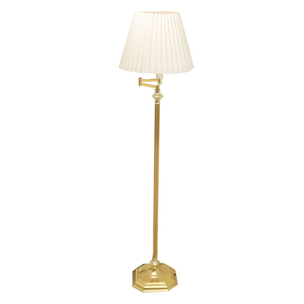 Brass-Tone Floor Lamp