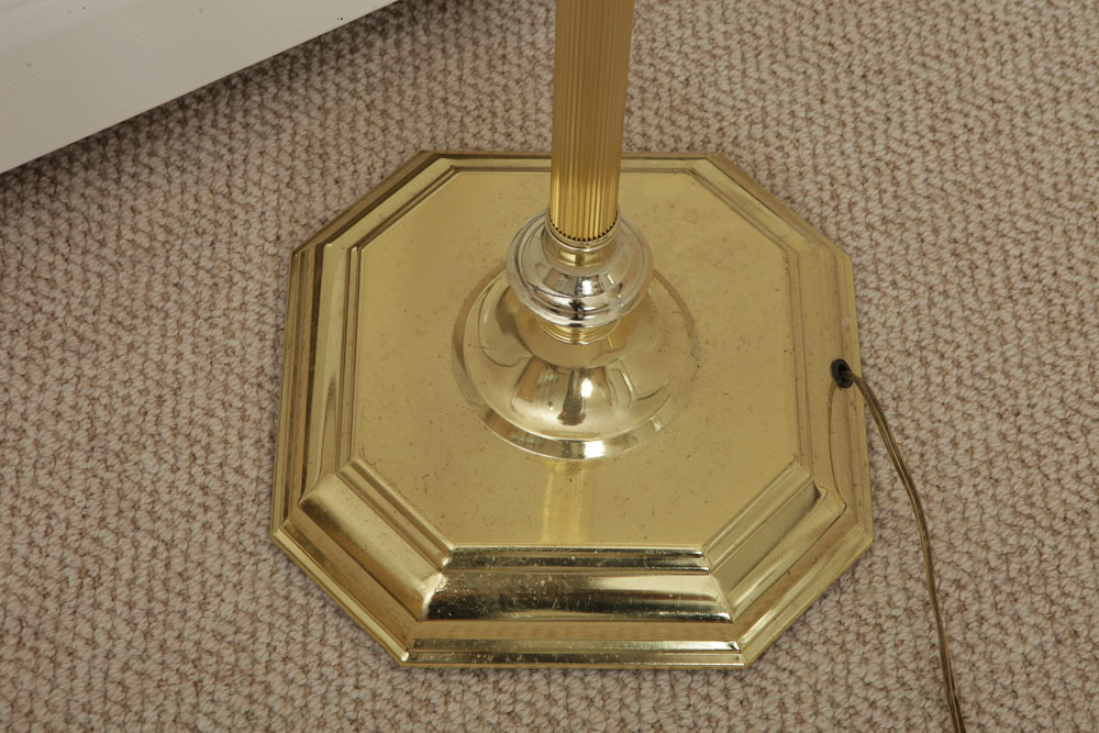 Brass-Tone Floor Lamp