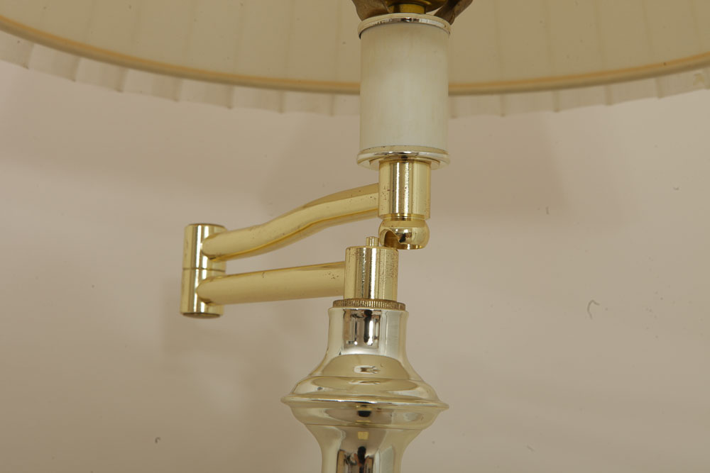 Brass-Tone Floor Lamp