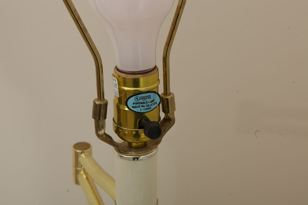 Brass-Tone Floor Lamp