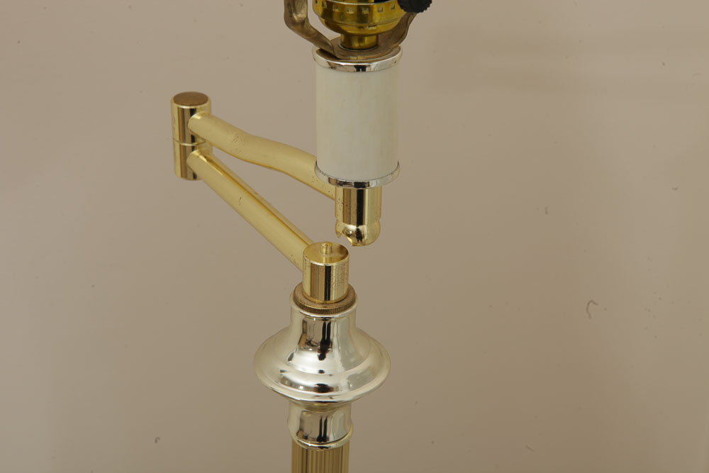 Brass-Tone Floor Lamp