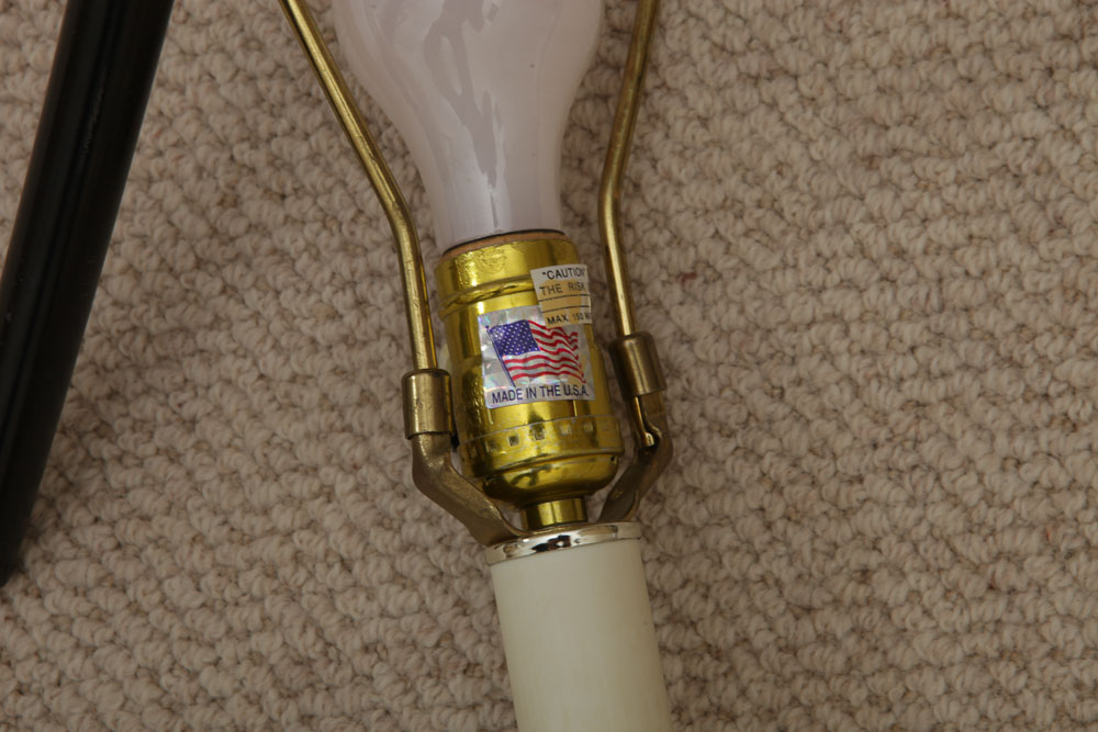 Brass-Tone Floor Lamp
