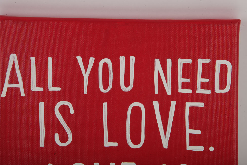 Livingston & Porter Acrylic Painting "All You Need is Love"