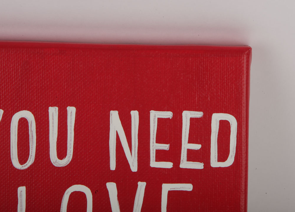 Livingston & Porter Acrylic Painting "All You Need is Love"